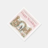 Goldene Verheißung Hochzeitsservietten Serviette (Ecke)