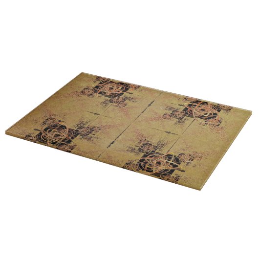 Goldene Verspannungen Schneidebrett (Ecke)