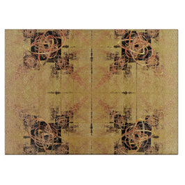 Goldene Verspannungen Schneidebrett