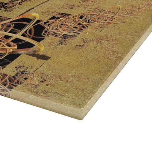 Goldene Verspannungen Schneidebrett (Ecke)