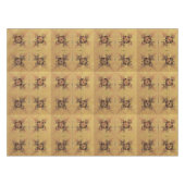 Goldene Verspannungen Tischdecke (Vorderseite (Horizontal))