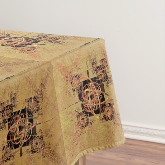 Goldene Verspannungen Tischdecke (Beispiel)