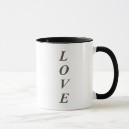 Goldene Vertikale LOVE-Tasse Tasse