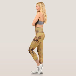 Goldene Verwandlung Capri Leggings