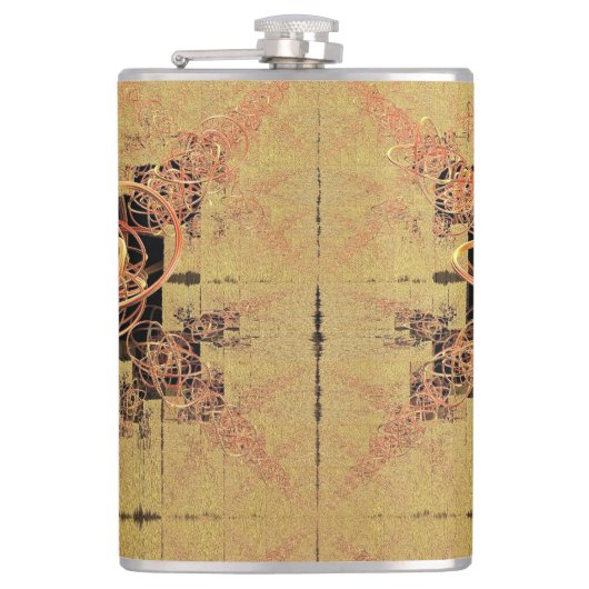 Goldene Verwandlung Flachmann (Vorderseite)