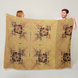 Goldene Verwandlung Fleecedecke