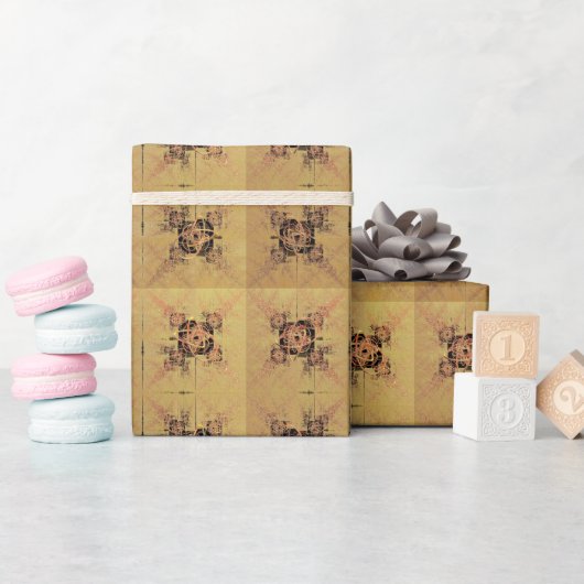 Goldene Verwandlung Geschenkpapier (Babyparty)