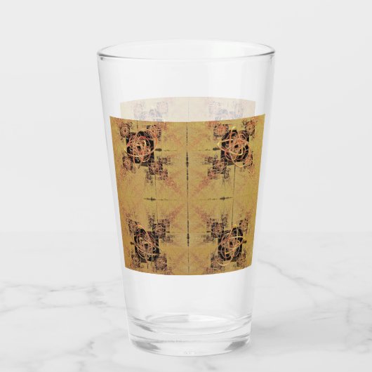 Goldene Verwandlung Glas (Rückseite)