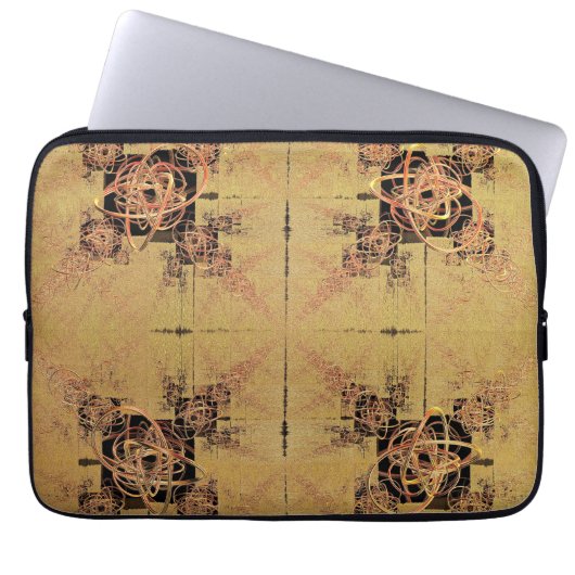 Goldene Verwandlung Laptopschutzhülle (Vorderseite)