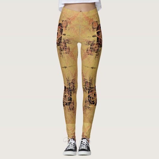 Goldene Verwandlung Leggings (Vorderseite)