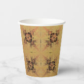 Goldene Verwandlung Pappbecher (Vorderseite)