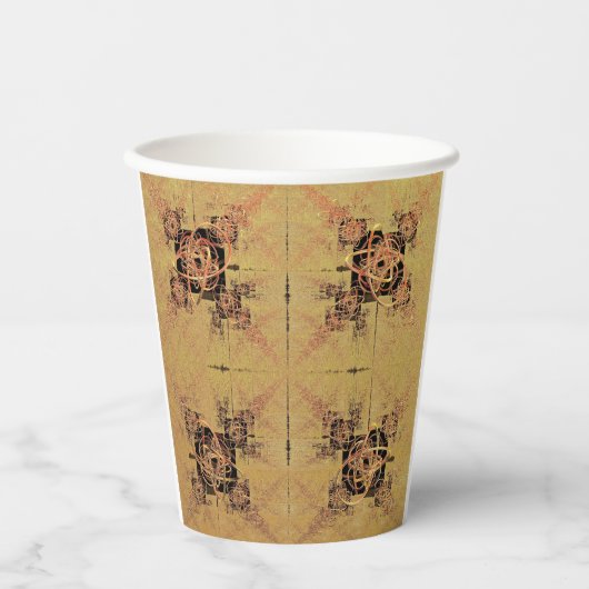 Goldene Verwandlung Pappbecher (Vorderseite)