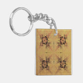 Goldene Verwandlung Schlüsselanhänger (Vorderseite links)