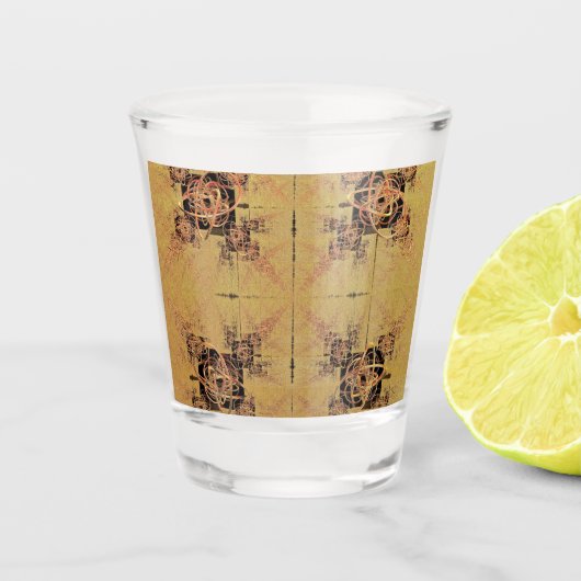 Goldene Verwandlung Schnapsglas (Vorderseite)