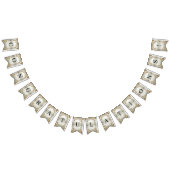 Goldene Verzierte Blume Jagdflagge Wimpelkette (Alle)