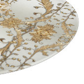 Goldene Verzierte Blume Schneidebrett (Ecke)