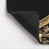 Goldene Verzierte Blumen-Mauspad Mousepad (Ecke)