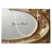 Goldene verzierte Geschenktüte (Rückseite)