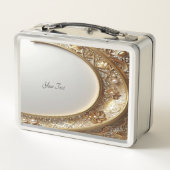 Goldene verzierte Lunchbox (Rückseite)