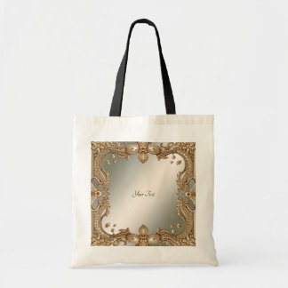 Goldene verzierte Rahmen-Tasche Tragetasche