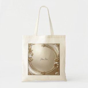 Goldene verzierte Tasche mit Perlen