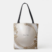Goldene verzierte Tasche mit Perlen (Rückseite)