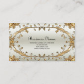 Goldene Verzierte Visitenkarte (Rückseite)