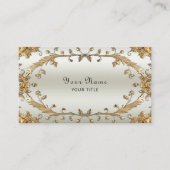 Goldene Verzierte Visitenkarte (Vorderseite)