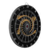 Goldene Verzierung Dartscheibe (Vorderseite Links)