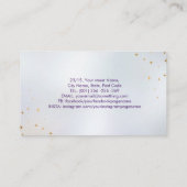 Goldene Verzierung von Tarot-/Oracle-Karten Visitenkarte (Rückseite)