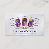 Goldene Verzierung von Tarot-/Oracle-Karten Visitenkarte (Vorderseite)