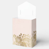 Goldene, Vintage Gastgeschenk Hochzeit Geschenkschachtel (Geöffnet)