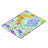 Goldene violette Muscheln, abstrakter Notizblock (Linke Seite)