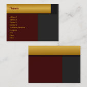 Goldene Visitenkarte (Vorne/Hinten)