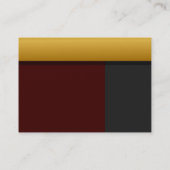 Goldene Visitenkarte (Rückseite)