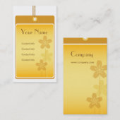 Goldene Visitenkarte (Vorne/Hinten)