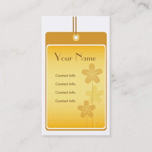 Goldene Visitenkarte (Vorderseite)