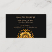 Goldene Visitenkarte (Rückseite)