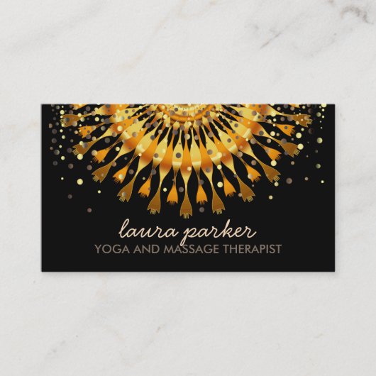 Goldene Visitenkarte (Vorderseite)