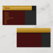 Goldene Visitenkarte (Vorne/Hinten)