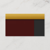 Goldene Visitenkarte (Rückseite)