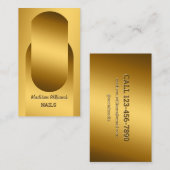 Goldene Visitenkarte für Nageltechniker (Vorne/Hinten)
