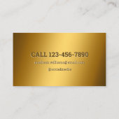 Goldene Visitenkarte für Nageltechniker (Rückseite)