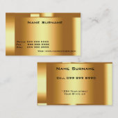 Goldene Visitenkarte Gold (Vorne/Hinten)