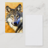 Goldene Visitenkarten der Augen-(Wolf) Visitenkarte (Vorne/Hinten)