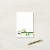 Goldene Volleyballs Abstrichname Spieler Post-it Klebezettel (Auf Schreibtisch)