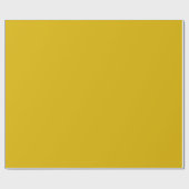Goldene Vollfarbe schlicht Senf gelb Geschenkpapier (Flach)