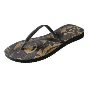 Goldene Vorhänge 3 Badesandalen