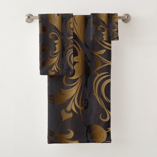 Goldene Vorhänge 3 Badhandtuch Set (Insitu)