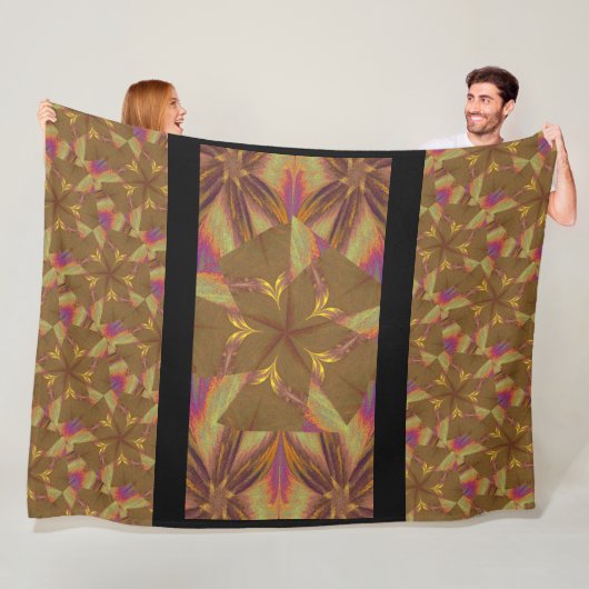 Goldene Waage - Wildblumen 3 Fleecedecke (Beispiel)